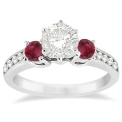 Allurez.com allows customers to build engagement rings with gemstones. Center stones are not limited to white diamonds.